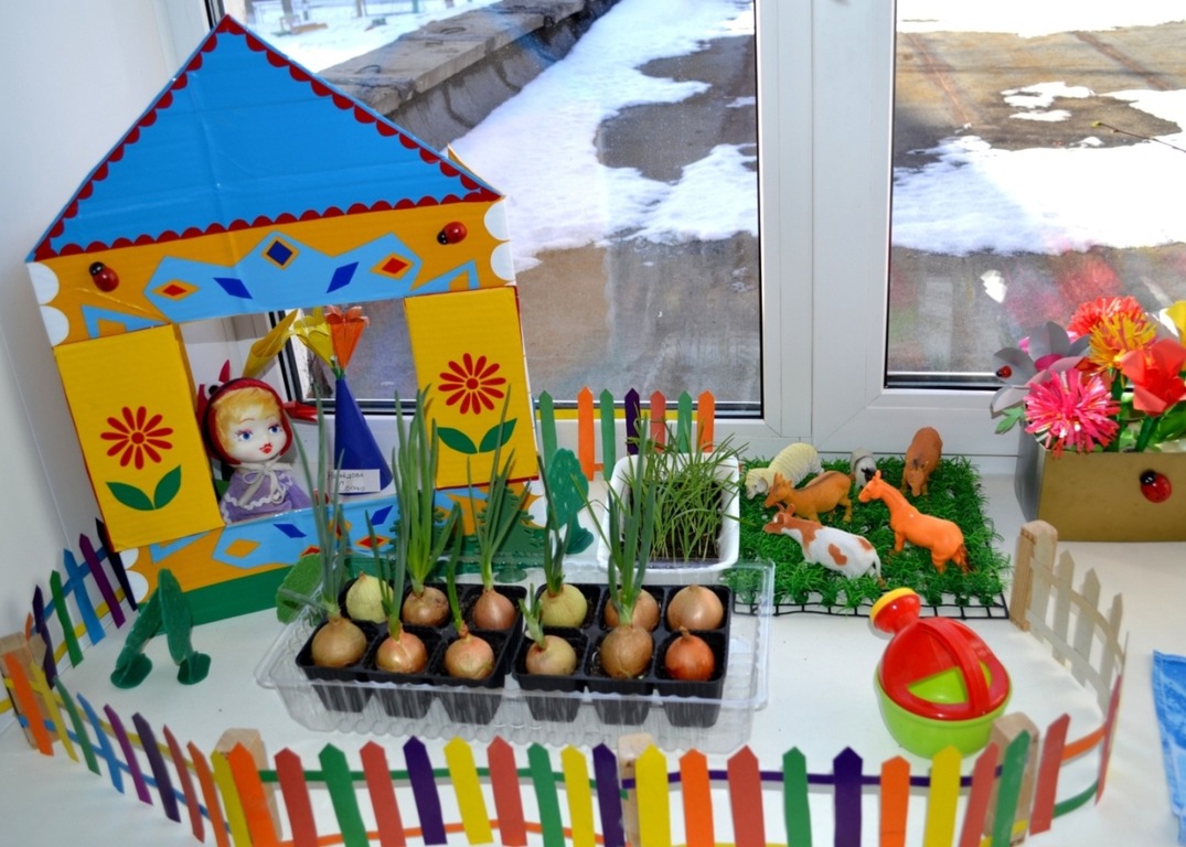 «Огород на подоконнике» в детском саду.
